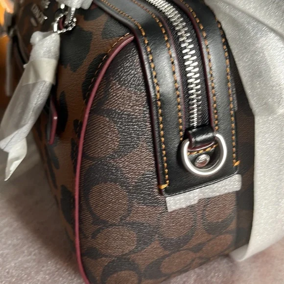 Coach Satchel with Leopard print